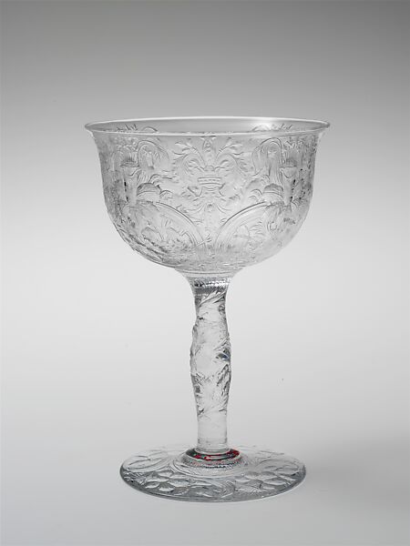 Sherbet glass, Libbey Glass Company (American, Toledo, Ohio, 1888–present), Blown, cut, and engraved glass, American 