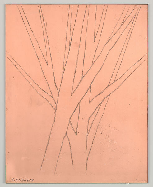 Reaching, Robert Kipniss (American, born New York, 1931), Copper plate 