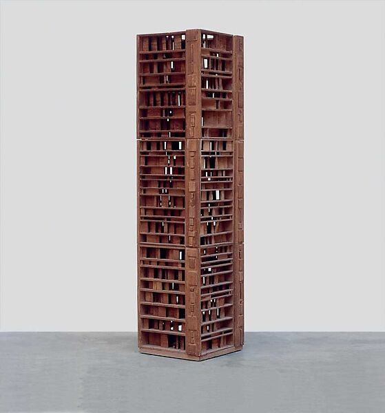 Structure with One Thousand Pieces, Saloua Raouda Choucair (Lebanese, Beirut 1916–2017 Beirut), Wood and metal fixtures 