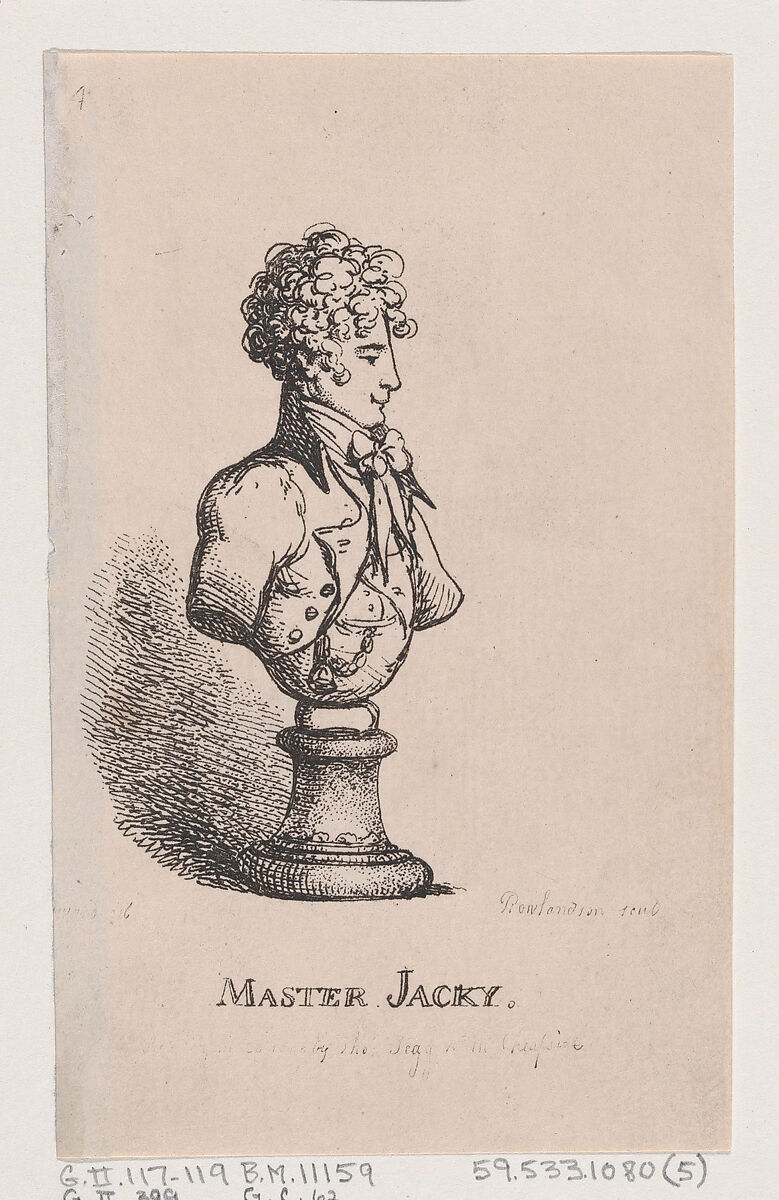 Master Jacky, Thomas Rowlandson (British, London 1757–1827 London), Etching 