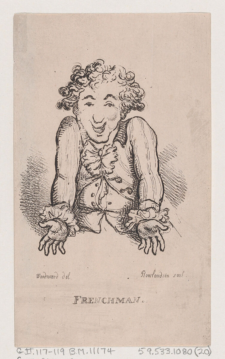 Frenchman, Thomas Rowlandson (British, London 1757–1827 London), Etching 