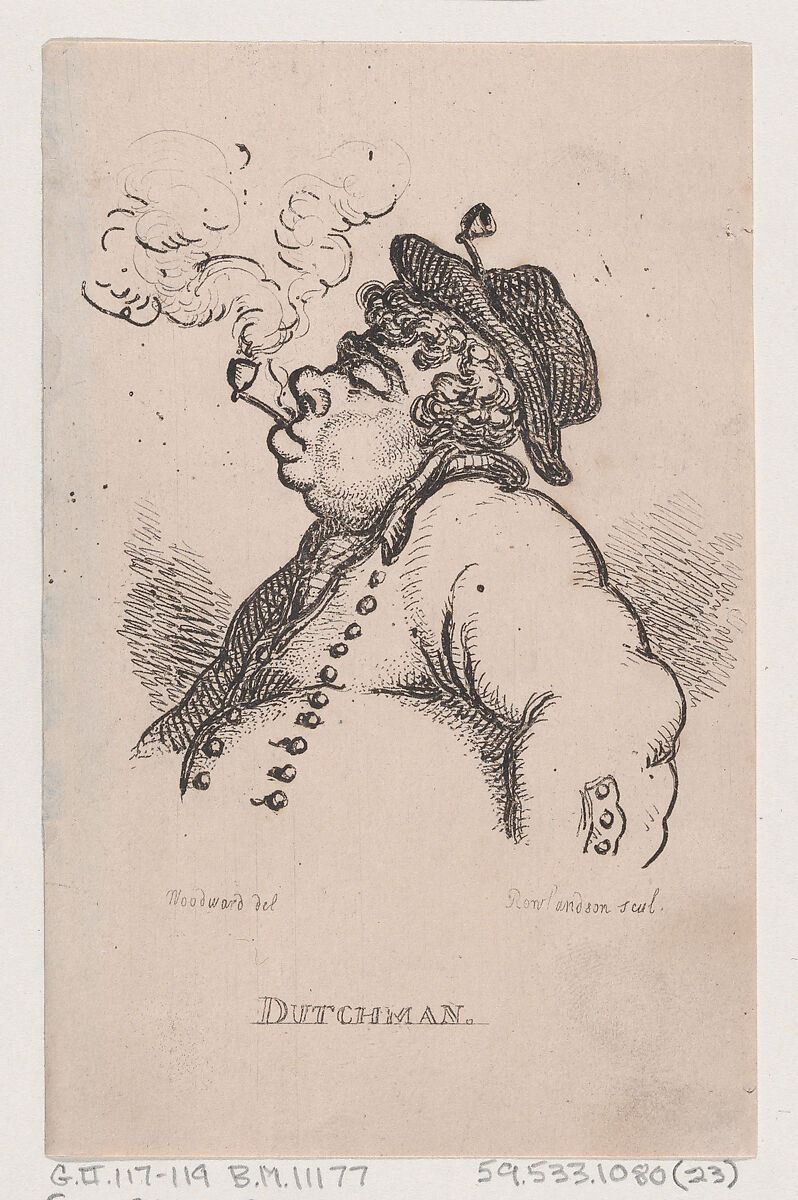 Dutchman, Thomas Rowlandson (British, London 1757–1827 London), Etching 