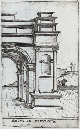 Arcus S. Georgii, from a Series of Prints depicting (reconstructed) Buildings from Roman Antiquity