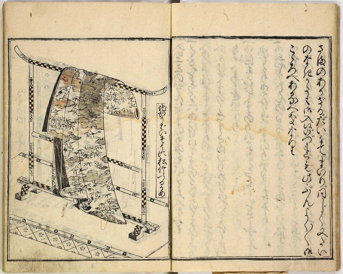 Collection of Rules of Etiquette for Women (Onna shoreishū); 7 vols bound in 1 vol., Woodblock-printed book; ink on paper, Japan