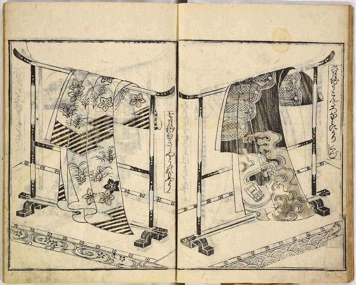 Collection of Rules of Etiquette for Women (Onna shoreishū); 7 vols bound in 1 vol., Woodblock-printed book; ink on paper, Japan