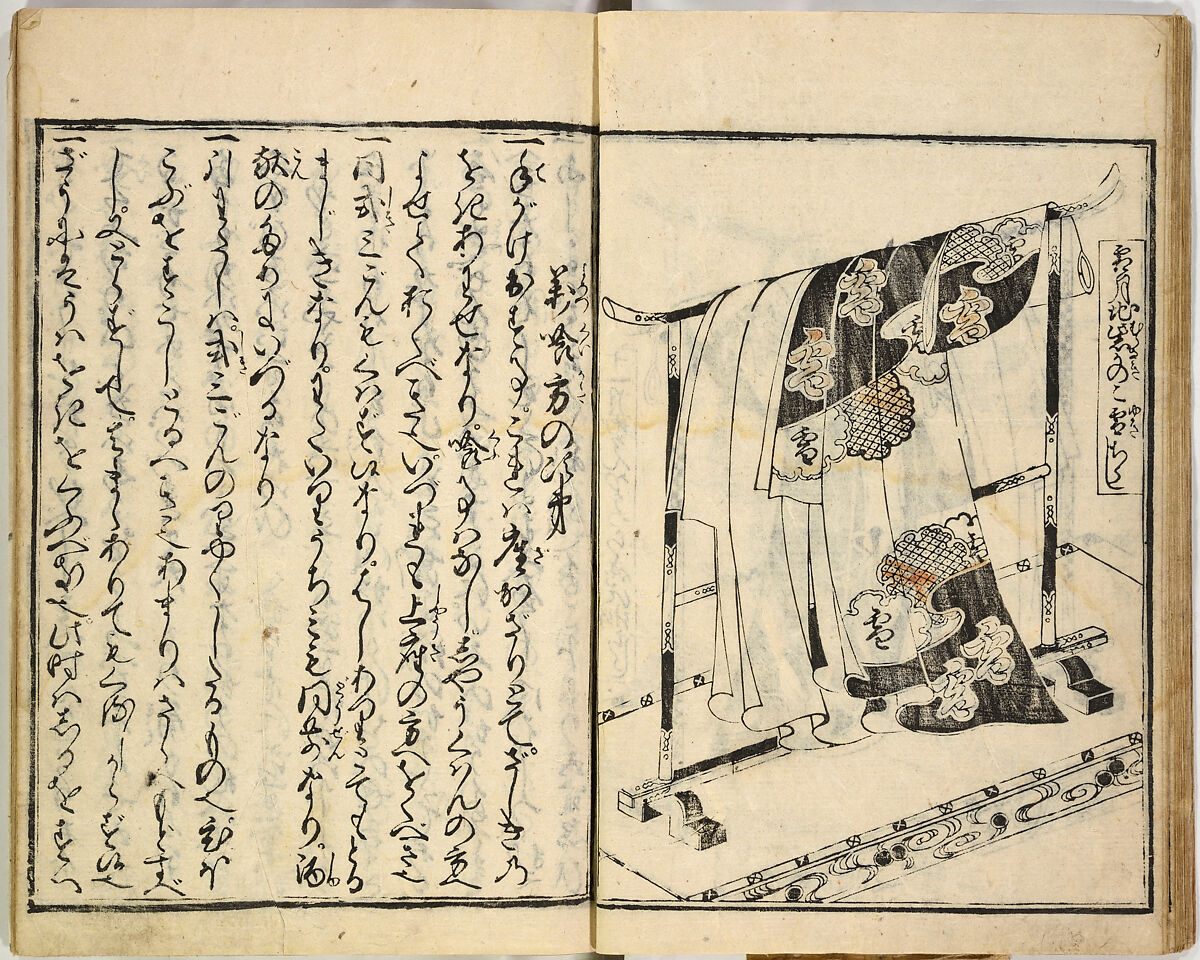 Collection of Rules of Etiquette for Women (Onna shoreishū); 7 vols bound in 1 vol., Woodblock-printed book; ink on paper, Japan