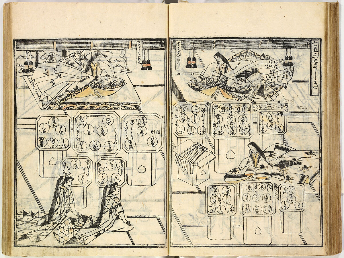 Collection of Rules of Etiquette for Women (Onna shoreishū); 7 vols bound in 1 vol., Woodblock-printed book; ink on paper, Japan