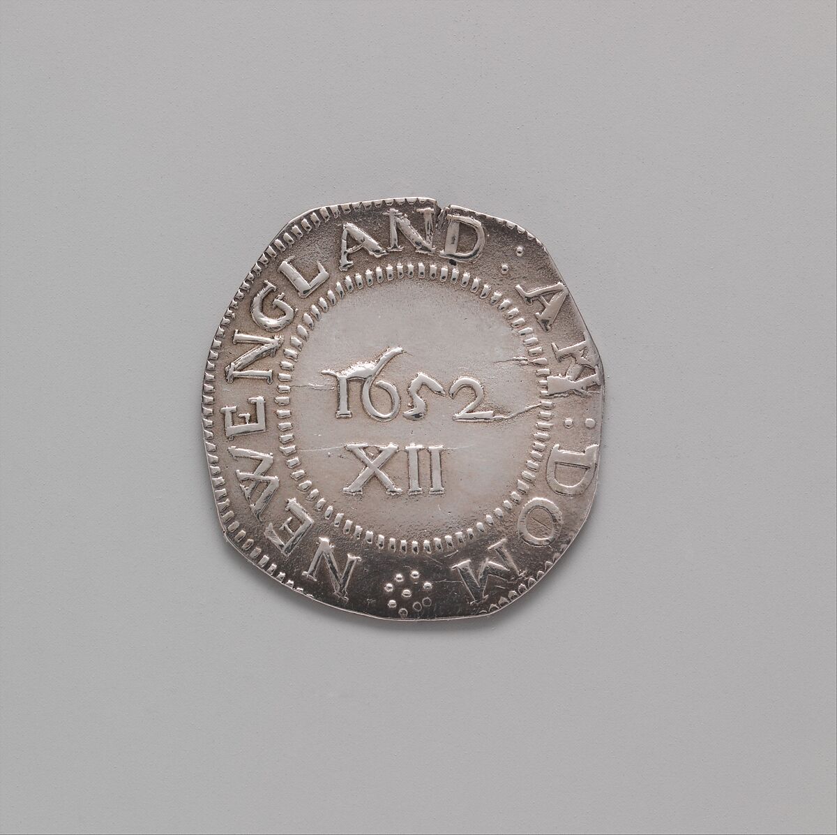 Shilling, John Hull (1624–1683), Silver, American