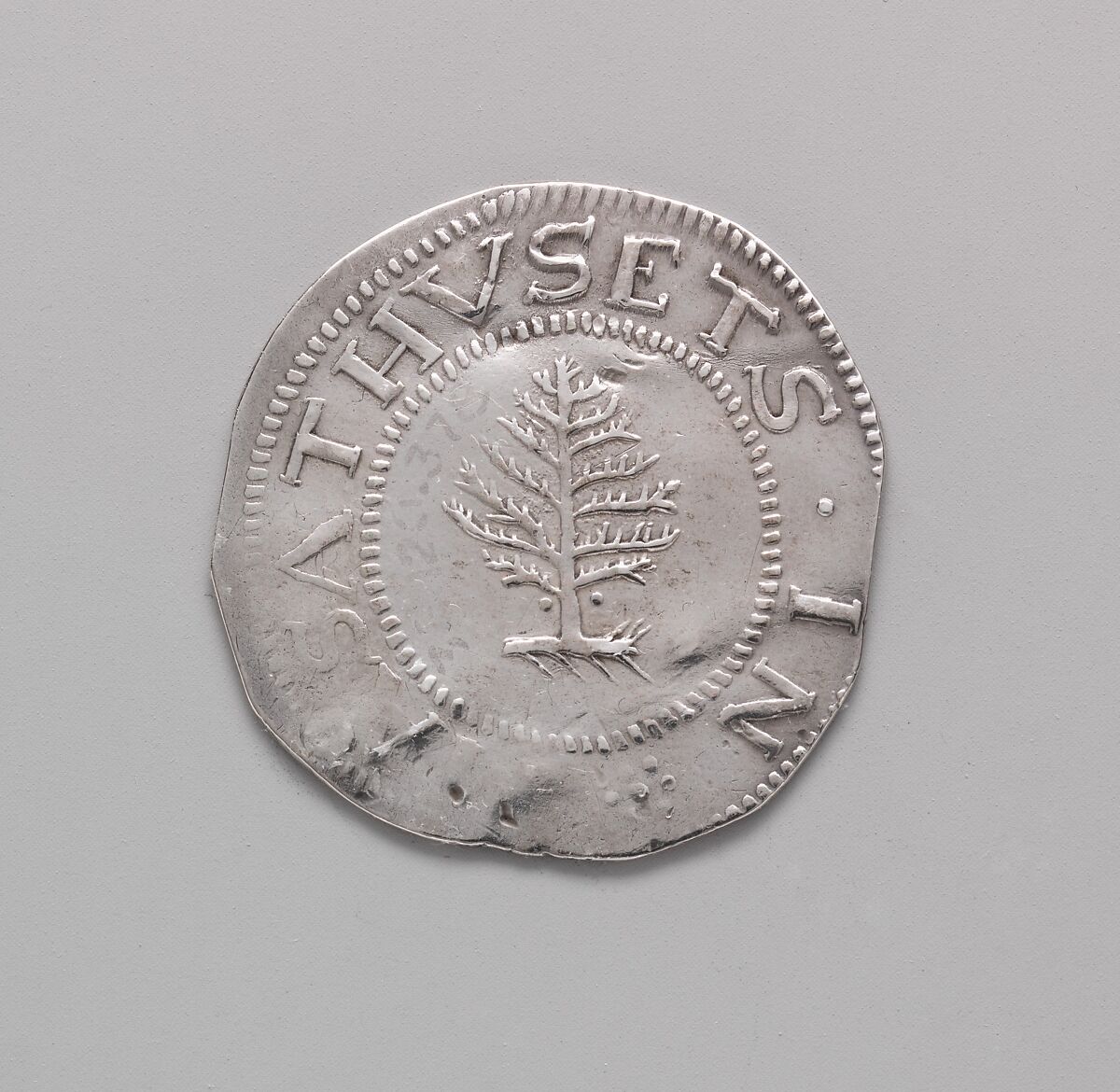 Shilling, John Hull (1624–1683), Silver, American 