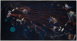 Night, Sarah Sze (American, born Boston, Massachusetts, 1969), Lithograph in colors with screenprint 
