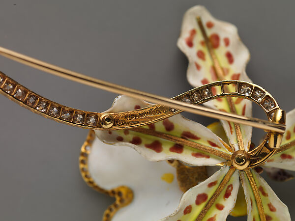 Brooch, Paulding Farnham (1859–1927), Gold, diamonds, and enamel, American