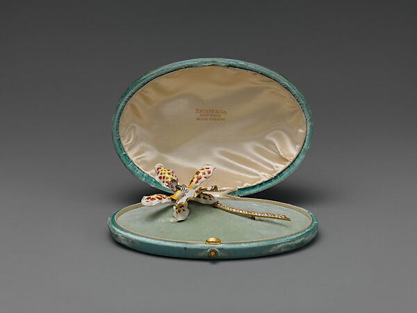 Brooch, Paulding Farnham (1859–1927), Gold, diamonds, and enamel, American