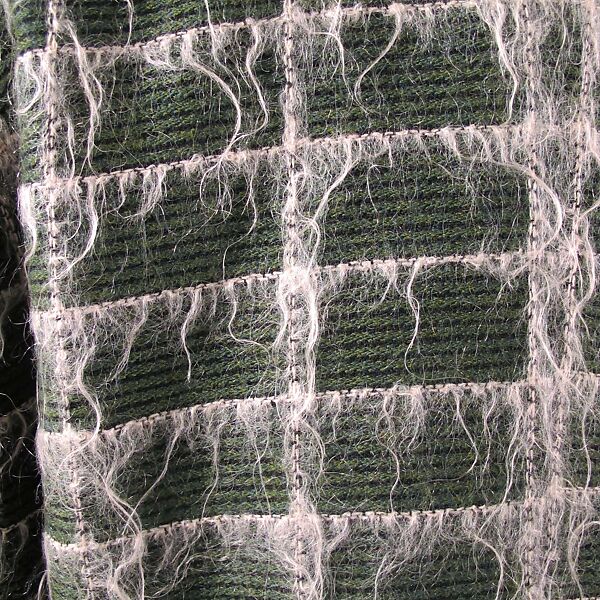 Ensemble, John Galliano (founded 1984), (a) wool, synthetic, mohair, wood; (b) wool, synthetic, mohair, British