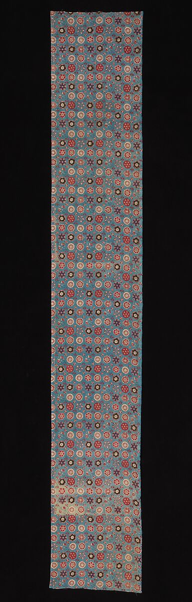 Sarasa with Small Rosettes, Cotton (painted resist and mordant, dyed), India (Coromandel Coast), for the Japanese market