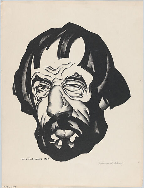 The Skeptic (Lithograph #3), William Samuel Schwartz (American, Smorgon, Belarus 1896–1977 Chicago), Lithograph 
