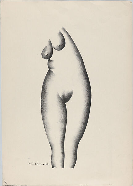 Headless Nude (Lithograph #4), William Samuel Schwartz (American, Smorgon, Belarus 1896–1977 Chicago), Lithograph 
