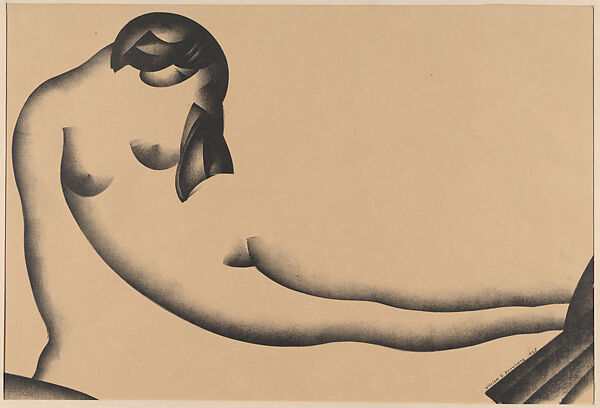 Reclining Nude (Lithograph #15), William Samuel Schwartz (American, Smorgon, Belarus 1896–1977 Chicago), Lithograph 