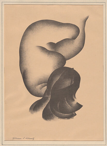 Reclining Nude (Lithograph #28), William Samuel Schwartz (American, Smorgon, Belarus 1896–1977 Chicago), Lithograph 