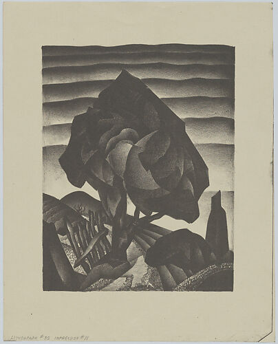 Tree on Hill (Lithograph #32)