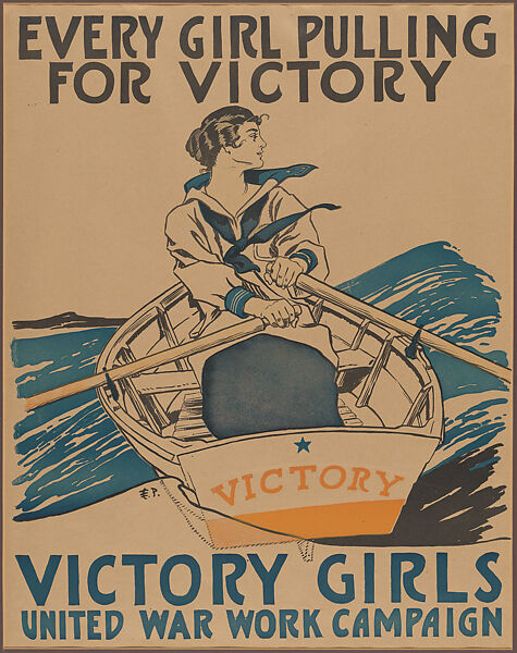 Victory Girls, Edward Penfield (American, Brooklyn, New York 1866–1925 Beacon, New York), Lithograph 