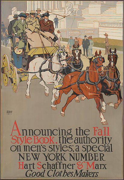 Hart Schaffner & Marx, Fall Style Book, Edward Penfield (American, Brooklyn, New York 1866–1925 Beacon, New York), Lithograph 