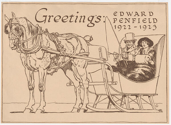 Greetings: from Edward Penfield 1922-1923