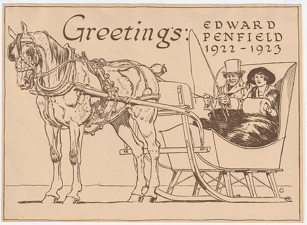 Greetings, from Edward Penfield 1922–1923