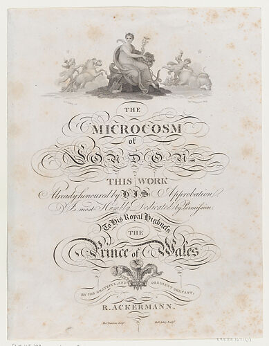Title Page, The Microcosm of London