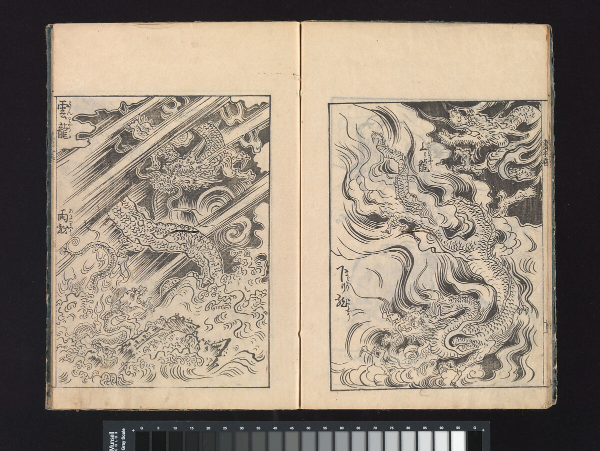 A Beginner’s Pictorial Encyclopedia of Natural History, Tachibana Morikuni (Japanese, 1679–1748), Three volumes of woodblock printed books (Japanese-style binding); ink on paper , Japan