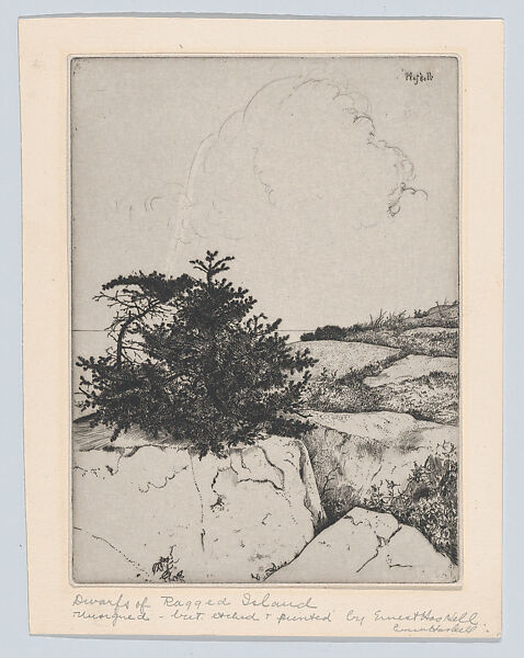 Dwarfs of Ragged Island, Ernest Haskell (American, Woodstock, Connecticut 1876–1925 West Point, Maine), Etching and drypoint 