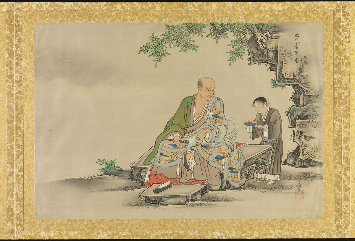 Album of Copies of Chinese Paintings, Kano Tsunenobu (Japanese, 1636–1713), Album of thirty paintings; ink and color on silk, Japan