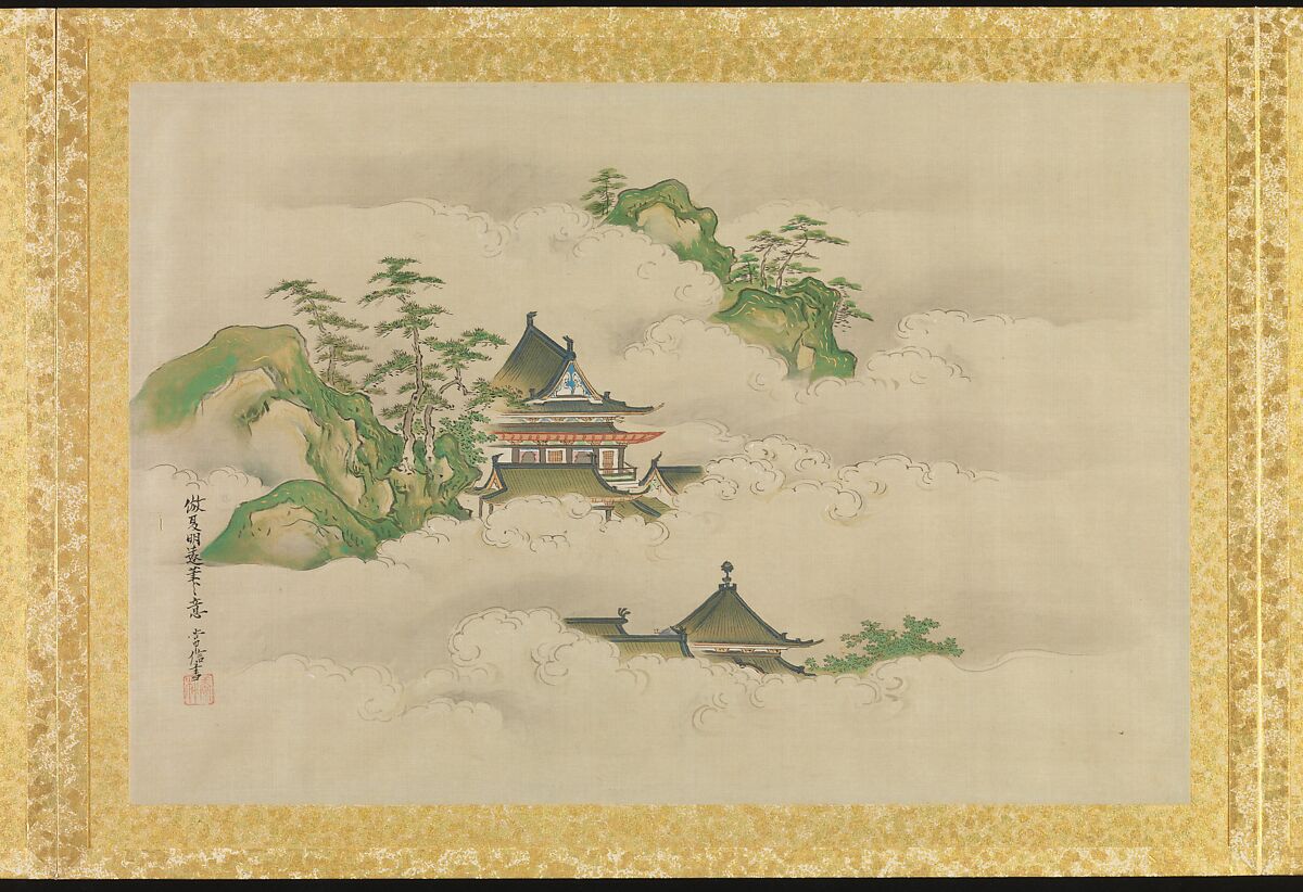 Album of Copies of Chinese Paintings, Kano Tsunenobu (Japanese, 1636–1713), Album of thirty paintings; ink and color on silk, Japan