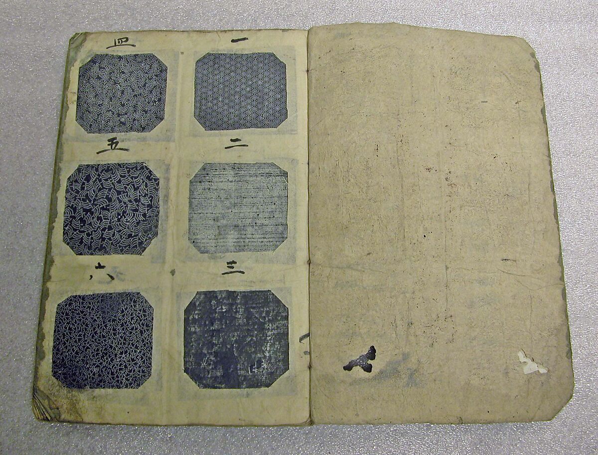 Book of Designs (Katazome mihonchō) 型染見本帖, Unidentified artist, Ink and color on paper, Japan
