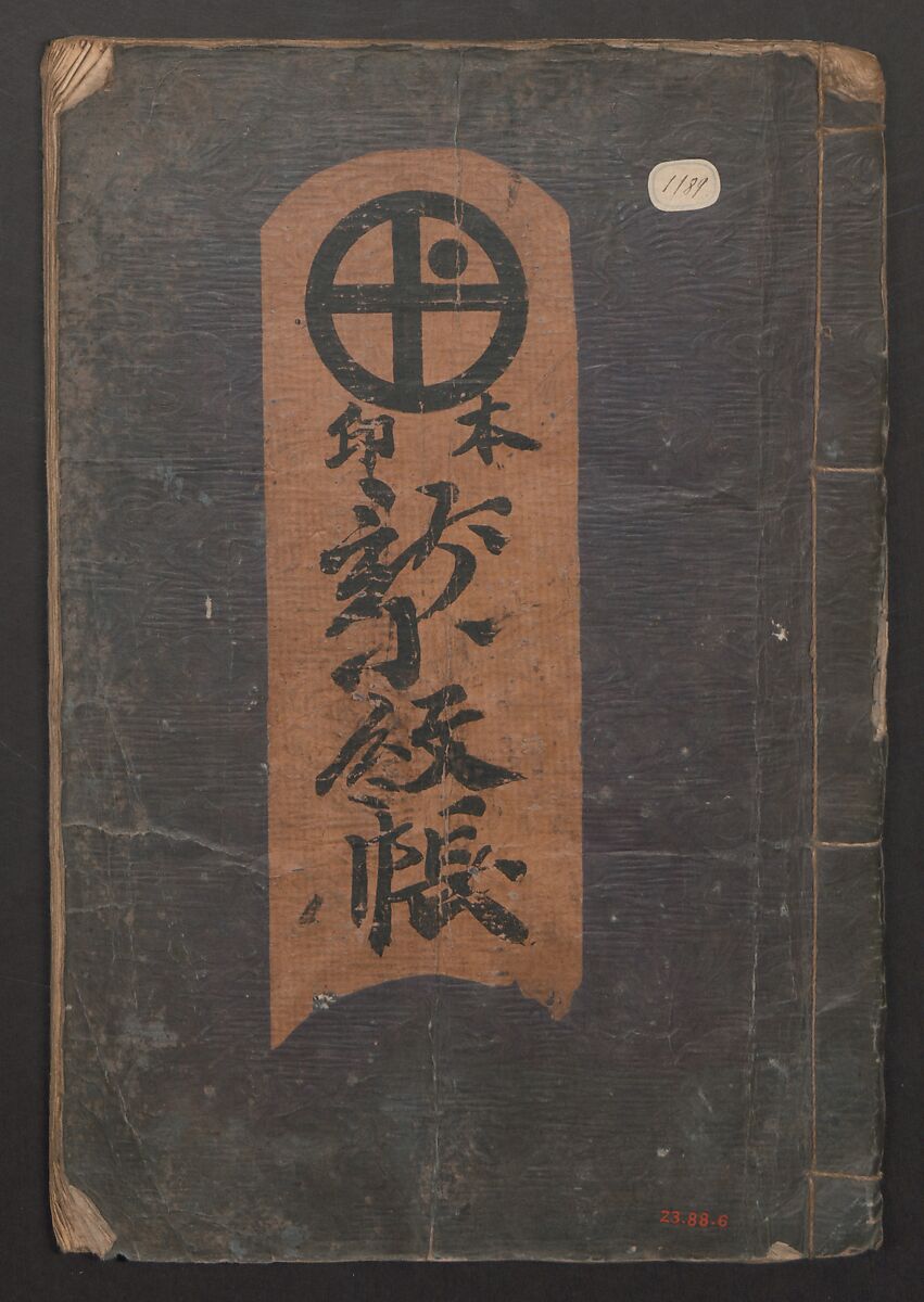 Book of Designs (Hon jirushi Shin Komon chō) 本印 新小紋帳, Unidentified artist, Ink and color on paper, Japan