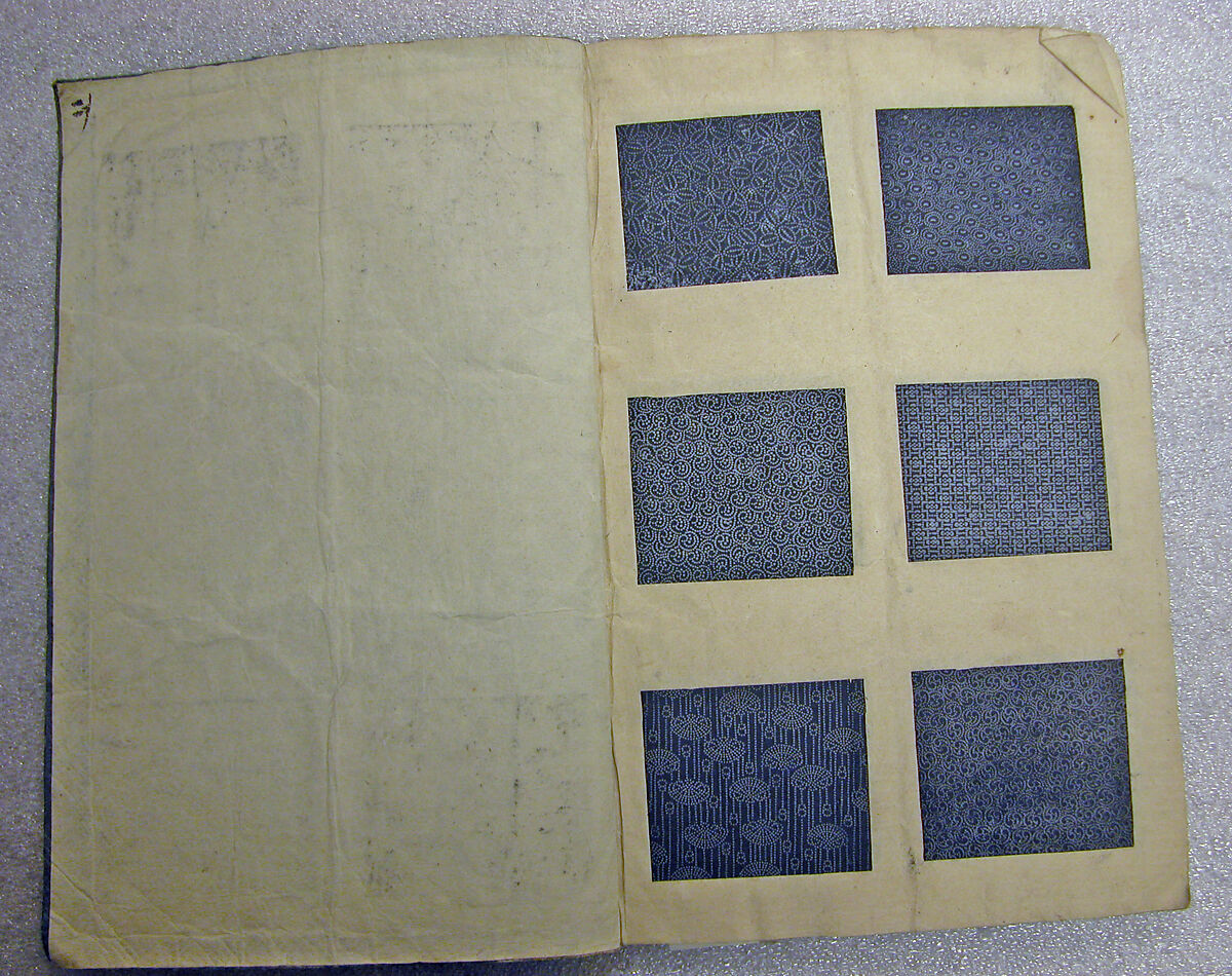 Book of Designs (Osaka chō Sakoeya) 大阪町迫江屋, Unidentified artist, Ink and color on paper, Japan