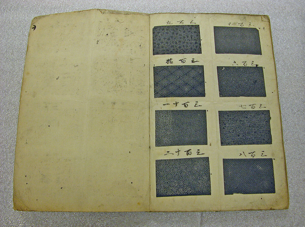 Book of Designs, Unidentified artist, Ink and color on paper, Japan