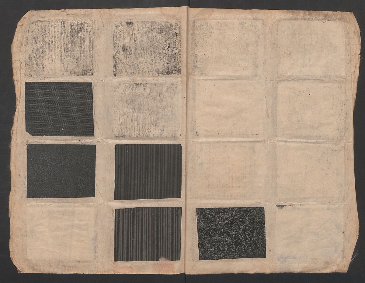 Book of Designs (Kame jirushi Shin Komon hon chō) 亀印 新小紋本帳, Unidentified artist, Ink and color on paper, Japan