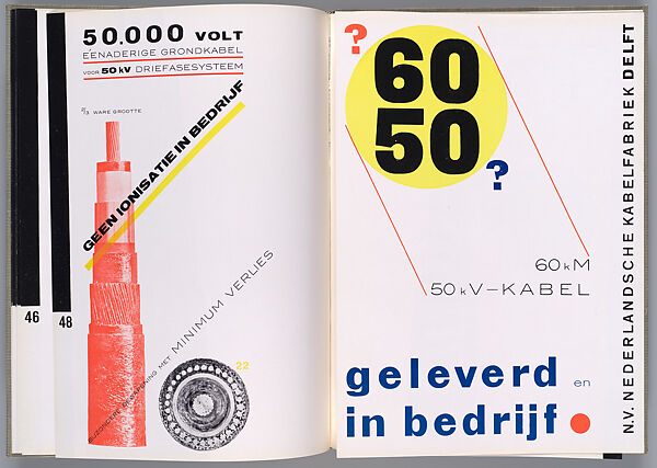 NKF: N.V. Nederlandsche Kabelfabriek Delft, Piet Zwart (Dutch, Zaandijk 1885–1977 Wassenaar), Letterpress