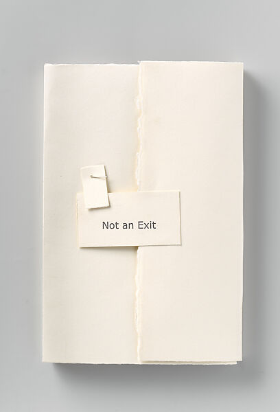 Not an Exit, Léonie Guyer (American, born 1955), Illustrated book 