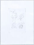 Le Maréchal, Alan Glass (Canadian, active Mexico,1932–2023 Mexico City), 3 portfolios of drypoint prints in boxes covered with black linen and with images inset on front and back of each box. Each box contains 11 drypoint prints and one sheet of letterpress text with a poem. Works in boxes 1 and 2 printed on BFK Rives 100% cotton, 250 grs and  box 3 printed on Hahnemühle 100% cotton, 300 grs.
