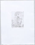 Le Maréchal, Alan Glass (Canadian, active Mexico,1932–2023 Mexico City), 3 portfolios of drypoint prints in boxes covered with black linen and with images inset on front and back of each box. Each box contains 11 drypoint prints and one sheet of letterpress text with a poem. Works in boxes 1 and 2 printed on BFK Rives 100% cotton, 250 grs and  box 3 printed on Hahnemühle 100% cotton, 300 grs.