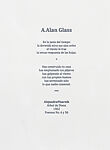 Le Maréchal, Alan Glass (Canadian, active Mexico,1932–2023 Mexico City), 3 portfolios of drypoint prints in boxes covered with black linen and with images inset on front and back of each box. Each box contains 11 drypoint prints and one sheet of letterpress text with a poem. Works in boxes 1 and 2 printed on BFK Rives 100% cotton, 250 grs and  box 3 printed on Hahnemühle 100% cotton, 300 grs.