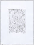 Le Maréchal, Alan Glass (Canadian, active Mexico,1932–2023 Mexico City), 3 portfolios of drypoint prints in boxes covered with black linen and with images inset on front and back of each box. Each box contains 11 drypoint prints and one sheet of letterpress text with a poem. Works in boxes 1 and 2 printed on BFK Rives 100% cotton, 250 grs and  box 3 printed on Hahnemühle 100% cotton, 300 grs.