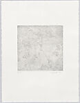 Le Maréchal, Alan Glass (Canadian, active Mexico,1932–2023 Mexico City), 3 portfolios of drypoint prints in boxes covered with black linen and with images inset on front and back of each box. Each box contains 11 drypoint prints and one sheet of letterpress text with a poem. Works in boxes 1 and 2 printed on BFK Rives 100% cotton, 250 grs and  box 3 printed on Hahnemühle 100% cotton, 300 grs.