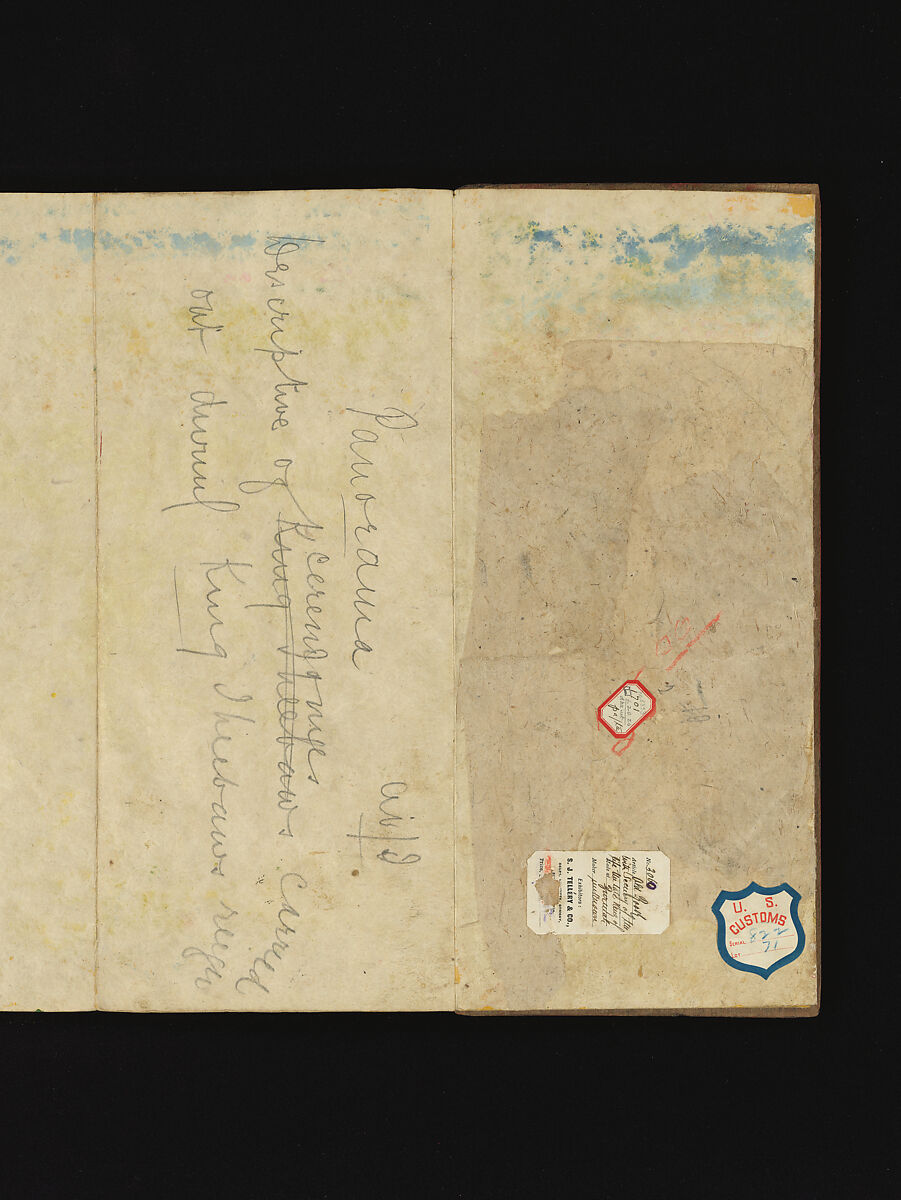 Royal processions, ceremonies and entertainments, Court of King Mindon or Thibaw, or associated workshops, Watercolor and gold on mulberry paper, with gilt lacquered wood covers and cloth lined box, Burma