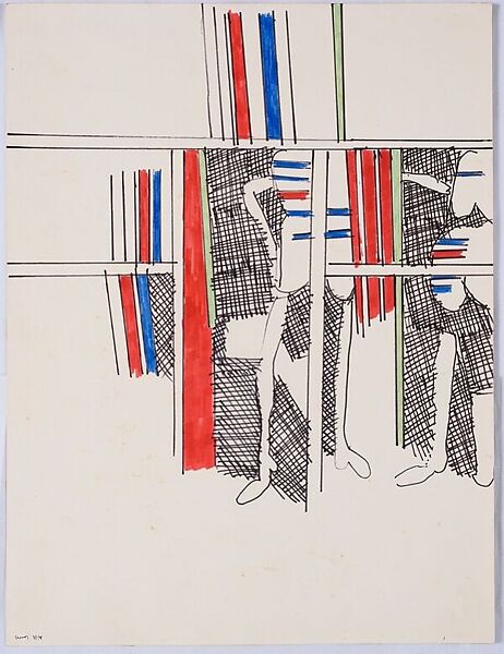 Untitled, K.G. Subramanyan (Indian, Kuthuparamba 1924–2016 Vadodara), Ink marker on paper 