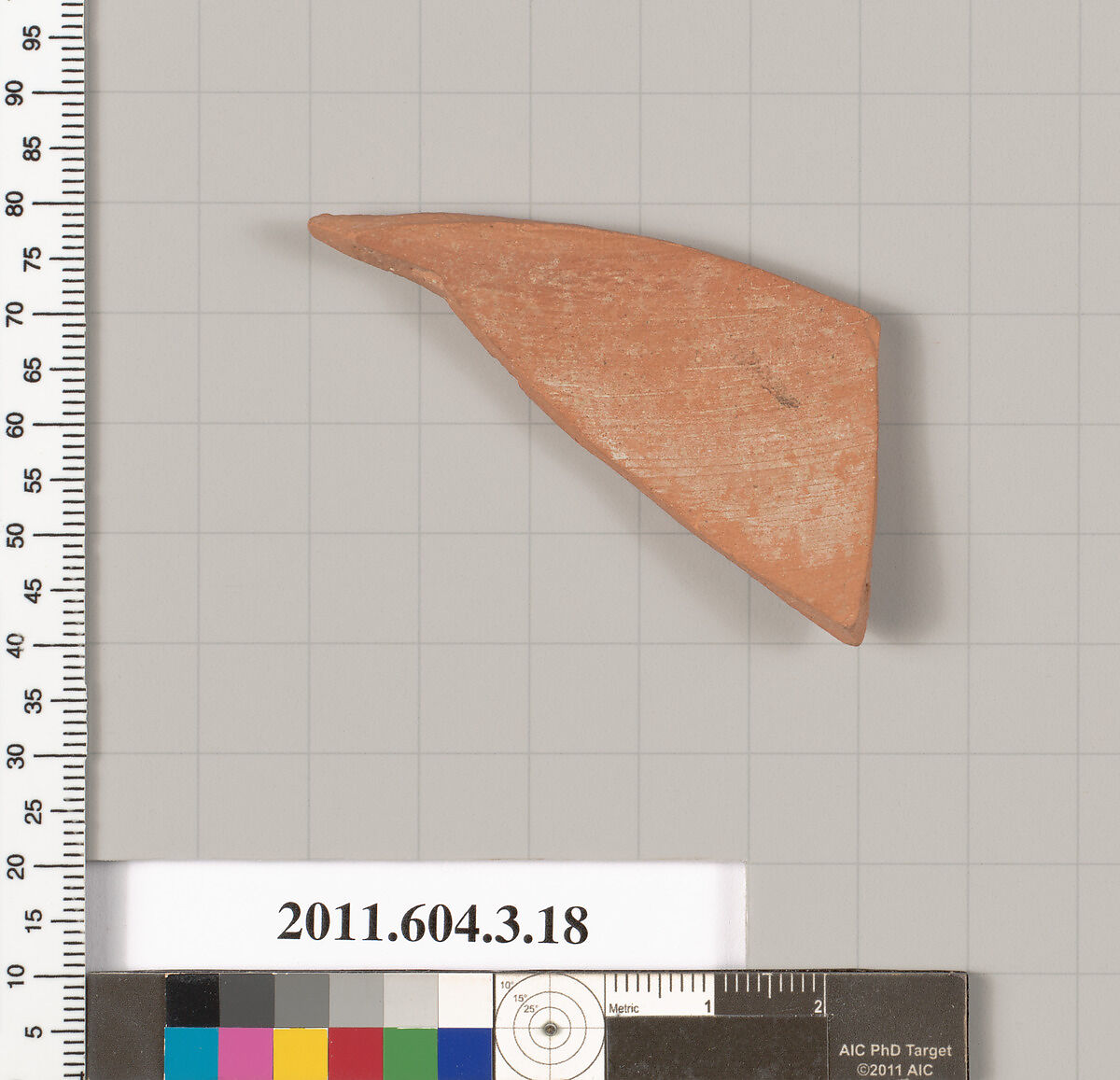Terracotta fragment of a neck-amphora (jar), Terracotta, Greek, Attic