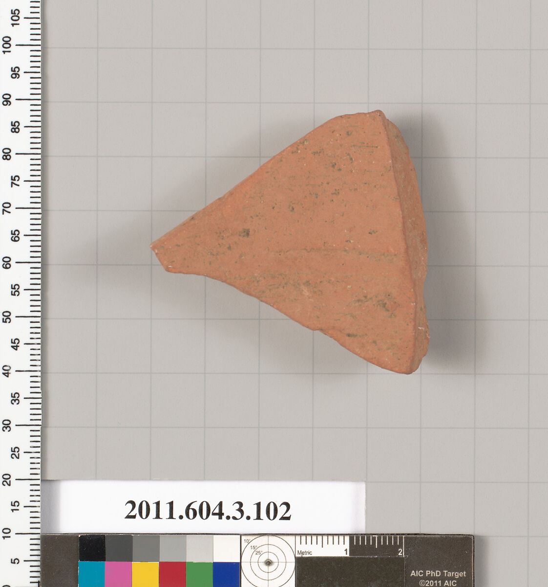 Terracotta fragment of an amphora (jar), Terracotta, Greek, Attic