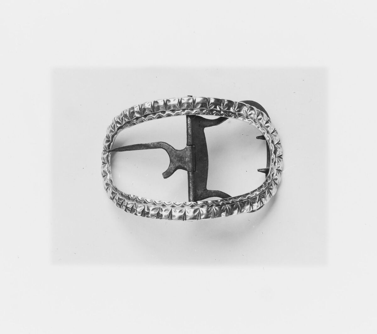 Shoe Buckle, Silver, American 