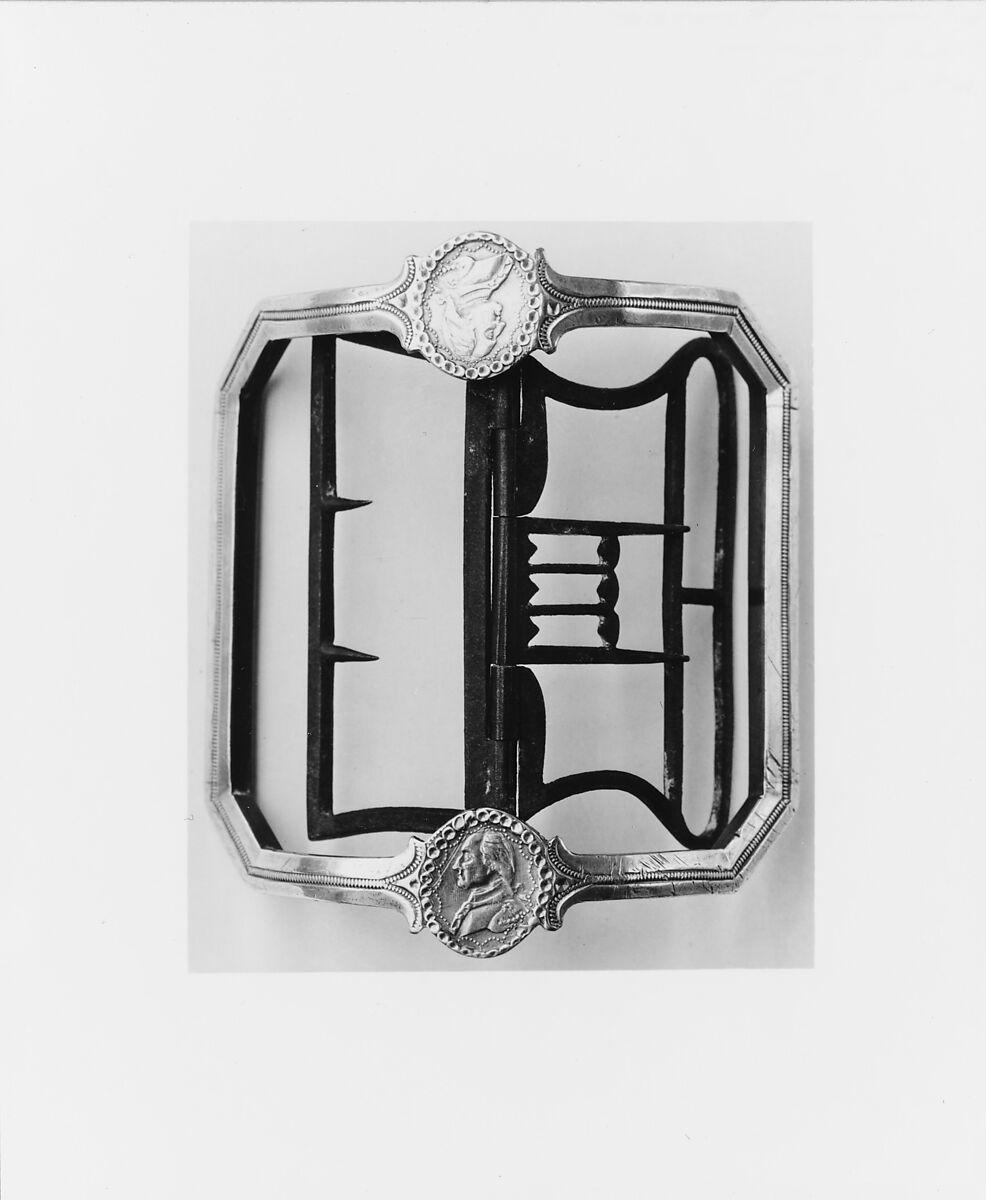 Shoe Buckle, Paul Revere Jr. (American, Boston, Massachusetts 1734–1818 Boston, Massachusetts), Silver plate on copper, American 